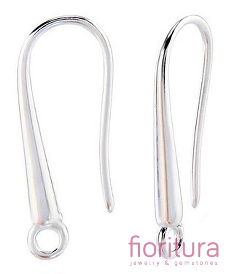 BIGLE OTWARTE Z KROPLĄ 21x9x3MM KOLOR SREBRNY