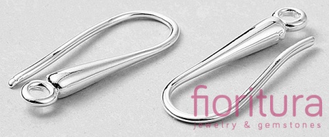 BIGLE OTWARTE Z KROPLĄ 21x9x3MM KOLOR SREBRNY