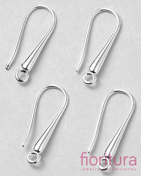 BIGLE OTWARTE Z KROPLĄ 21x9x3MM KOLOR SREBRNY