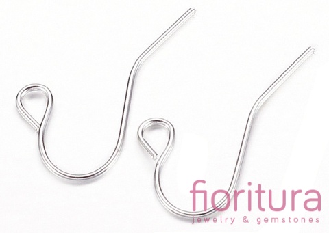 BIGLE OTWARTE 17x12MM KOLOR SREBRNY