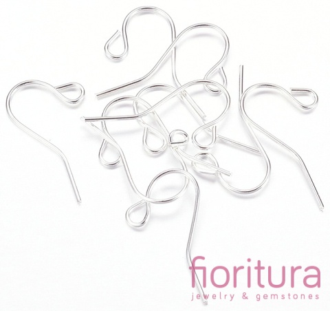 BIGLE OTWARTE 17x12MM KOLOR SREBRNY