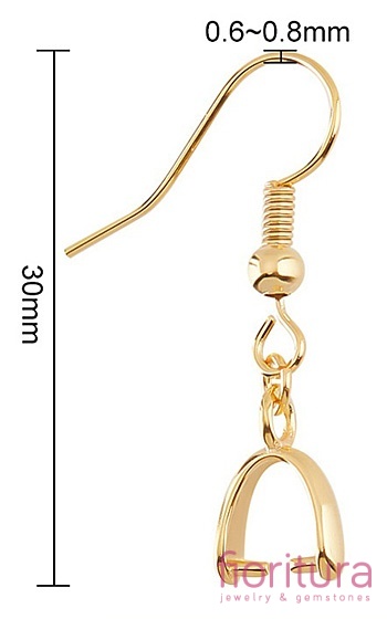 BIGLE OTWARTE Z KRAWATKĄ 30MM KOLOR ZŁOTY