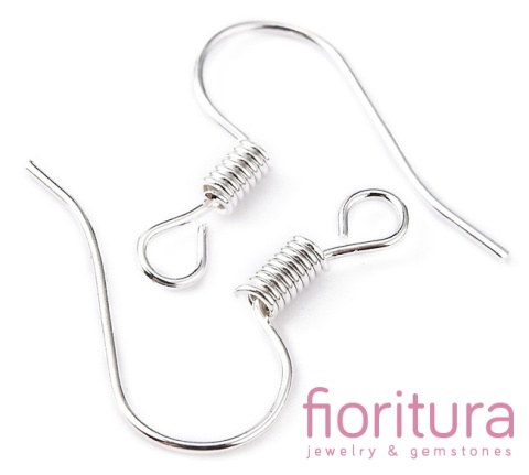 BIGLE OTWARTE ZE SPRĘŻYNKĄ 16x14MM KOLOR SREBRNY