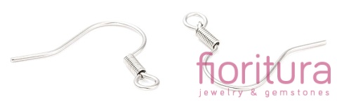 BIGLE OTWARTE ZE SPRĘŻYNKĄ 16x14MM KOLOR SREBRNY