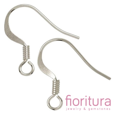 BIGLE OTWARTE ZE SPRĘŻYNKĄ 17x14MM KOLOR SREBRNY