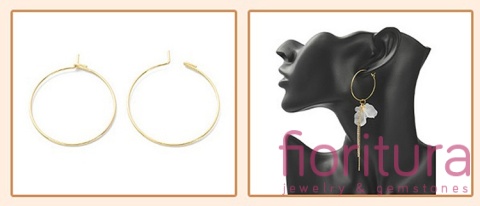 PODSTAWA KOLCZYKA Z ZAPIĘCIEM 20x24MM POSREBRZANA