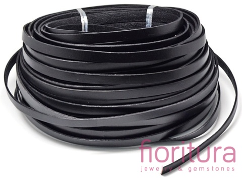 RZEMIEŃ PŁASKI SKÓRA NATURALNA 10X2MM KOLOR BLACK