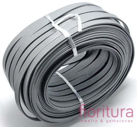 RZEMIEŃ PŁASKI SKÓRA NATURALNA 10X2MM KOLOR GRAY