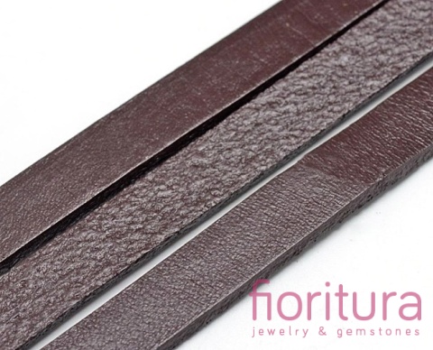 RZEMIEŃ PŁASKI SKÓRA NATURALNA 10X2MM KOLOR COCONUT BROWN