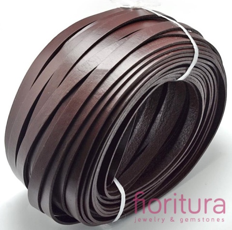 RZEMIEŃ PŁASKI SKÓRA NATURALNA 10X2MM KOLOR COCONUT BROWN