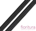 RZEMIEŃ PŁASKI PLECIONY SKÓRA NATURALNA 10x5MM KOLOR BLACK