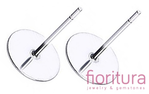 SZTYFTY PŁASKIE 8MM KOLOR STARE SREBRO