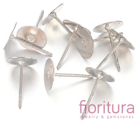 SZTYFTY PŁASKIE 8MM KOLOR STARE SREBRO