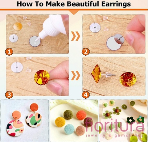 SZTYFTY Z PŁASKĄ BLASZKĄ 6MM KOLOR STARE ZŁOTO