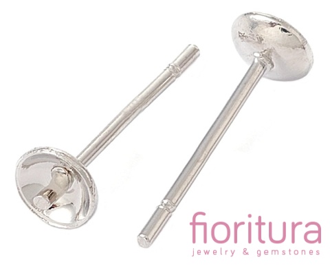 SZTYFTY Z MISECZKĄ ORAZ TRZPIENIEM DO PÓŁOTWORÓW 14x4MM KOLOR STARE SREBRO