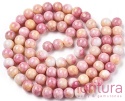 KORALIKI SZKLANE CRACLE IMITACJA KAMIENI PÓŁSZLACHETNYCH KULA 10MM KOLOR LIGHT CORAL