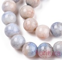 KORALIKI SZKLANE CRACLE IMITACJA KAMIENI PÓŁSZLACHETNYCH KULA 8MM KOLOR BLANCHED  ALMOND