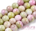 KORALIKI SZKLANE CRACLE IMITACJA KAMIENI PÓŁSZLACHETNYCH KULA 8MM KOLOR PINK GREEN