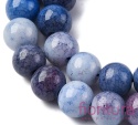 KORALIKI SZKLANE  IMITACJA KAMIENI PÓŁSZLACHETNYCH KULA OK.8-8,5MM KOLOR PRUSSIAN BLUE