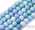 KORALIKI SZKLANE  IMITACJA KAMIENI PÓŁSZLACHETNYCH KULA OK.8-8,5MM KOLOR LIGHT SKY BLUE