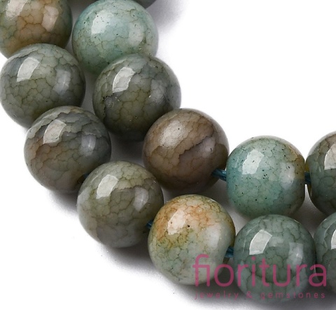 KORALIKI SZKLANE  IMITACJA KAMIENI PÓŁSZLACHETNYCH KULA OK.8-8,5MM KOLOR DARK SLATE GRAY
