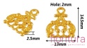 ROZDZIELACZ NA TRZY 14,5x13x2,5MM KOLOR ANTYCZNY ZŁOTY