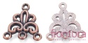 PODSTAWA KOLCZYKA, ROZDZIELACZ 19x16x2MM KOLOR MIEDZIANY