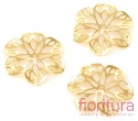 ŁĄCZNIK AŻUROWY KWIAT ZAWIESZKA 21x2MM KOLOR ZŁOTY
