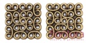  ŁĄCZNIK AŻUROWY  KWADRAT 15x15x1,5MM KOLOR STARE ZŁOTO 
