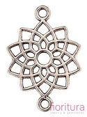 ŁĄCZNIK CZAKRA KORONY 20x14x1,5MM KOLOR STARE SREBRO