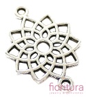 ŁĄCZNIK CZAKRA KORONY 20x14x1,5MM KOLOR STARE SREBRO