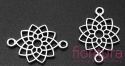 ŁĄCZNIK CZAKRA KORONY 20x14x1,5MM KOLOR STARE SREBRO