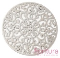 ŁĄCZNIK AŻUROWY KWIAT ZAWIESZKA KOŁO 30x0,3MM KOLOR PLATINUM