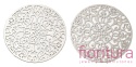 ŁĄCZNIK AŻUROWY KWIAT ZAWIESZKA KOŁO 30x0,3MM KOLOR PLATINUM