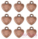 ZAWIESZKA SERCE 12x10x2,5MM KOLOR MIEDZIANY