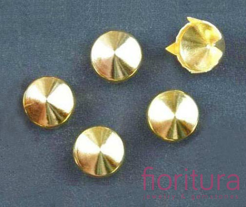 OSTRE ĆWIEKI STOŻKI 8MM KOLOR ZŁOTY