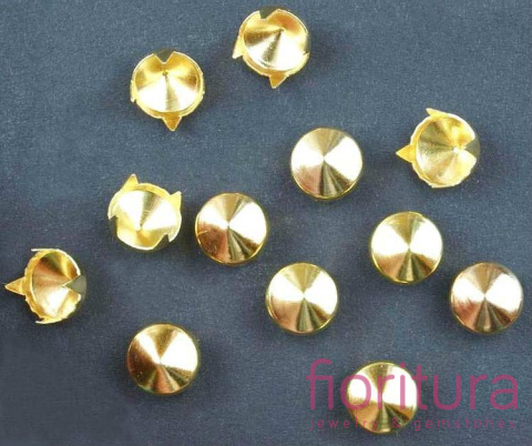 OSTRE ĆWIEKI STOŻKI 8MM KOLOR ZŁOTY