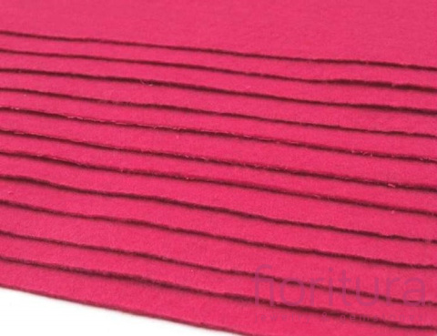 FILC 0,9mm 20X30 cm KOLOR KARMINOWY RÓŻ