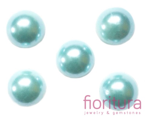 KABOSZON AKRYLOWY PÓŁPEREŁKA 14MM KOLOR TURKUS