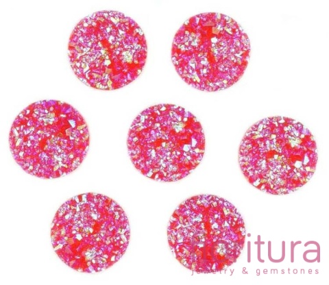 KABOSZON KOŁO 14MM KOLOR CZERWONY AB