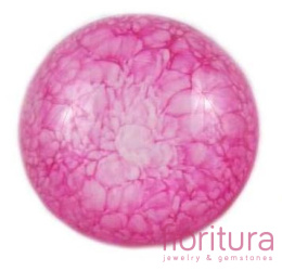 KABOSZON AKRYLOWY KOŁO 25MM KOLOR CIEMNY RÓŻ