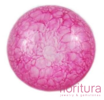 KABOSZON AKRYLOWY KOŁO 25MM KOLOR CIEMNY RÓŻ