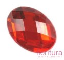 KABOSZON AKRYLOWY OWAL 17x24MM KOLOR RED