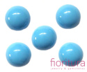 KABOSZON Z ŻYWICY PÓŁKULA 15MM KOLOR NIEBIESKI