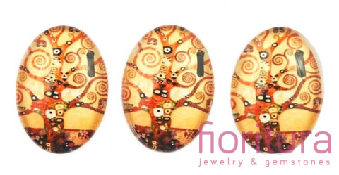 KABOSZON SZKLANY DRZEWO OWAL 18x13MM