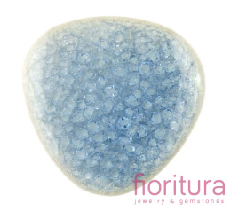 KABOSZON CERAMICZNY CRACLE TRÓJKĄT 45x45MM KOLOR BŁĘKITNYM