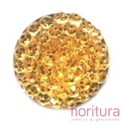 KABOSZON AKRYLOWY KOŁO 12MM KOLOR ŻÓŁTY