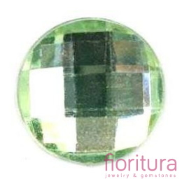 KABOSZON AKRYLOWY KOŁO 14MM KOLOR SELEDYNOWY