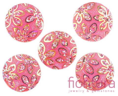 KABOSZON AKRYLOWY KOŁO 20MM KOLOR PINK AB