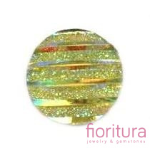 KABOSZON AKRYLOWY KOŁO 10,5MM KOLOR GREEN AB